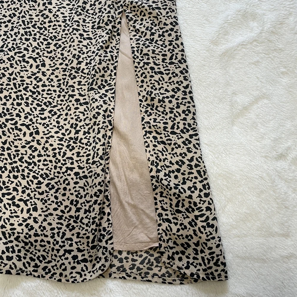 Abercombrie & Fich Leopard Print Maxi Dress Size S